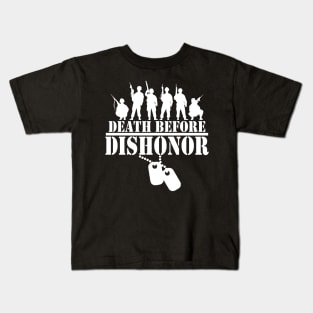 Death Before Dishonor Kids T-Shirt